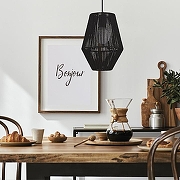 Подвесной светильник EVOLUCE ETTAN SLE6025-413-01 цвет плафона/подвески Черный, цвет арматуры Черный-6