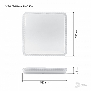 Накладной светильник Эра Классик SPB-6 Brilliance Slim S 70 цвет плафона/подвески Белый, цвет арматуры Белый-5