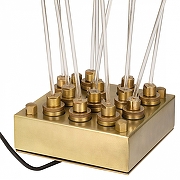 Торшер Covali SPS-31748 цвет плафона/подвески Прозрачный, цвет арматуры Латунь-2