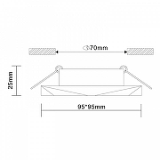 Встраиваемый светильник ST-Luce Ovas1s ST203.408.01 цвет белый-9