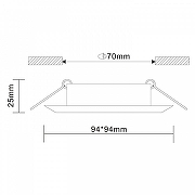 Встраиваемый светильник ST-Luce Ovas1s ST204.408.01 цвет белый-9
