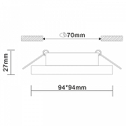 Встраиваемый светильник ST-Luce Gera ST205.518.01 цвет белый-9