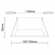Встраиваемый светильник ST-Luce Gros1 ST207.518.01 цвет белый-9