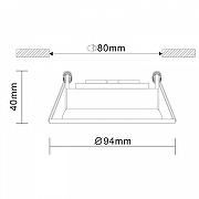 Встраиваемый светильник ST-Luce Misura ST208.408.01 цвет белый-9