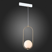 Подвесной светильник ST-Luce SKYLINE 220 ST500.203.01 цвет плафона/подвески Белый, цвет арматуры Золото-1