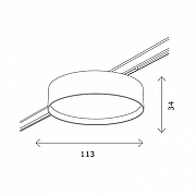 Накладной светильник ST-Luce SUPER5 ST670.436.12 цвет плафона/подвески Черный, цвет арматуры Черный-3