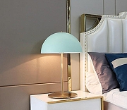 Настольная лампа TopDecor Stratus Stratus T1 25 цвет плафона/подвески Бирюзовый, цвет арматуры Золото-1