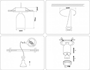 Встраиваемый светильник Ambrella Light TA TA1273 цвет плафона/подвески Белый, Черный, цвет арматуры Черный-8