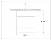 Накладной светильник Ambrella Light TA TA1444 цвет плафона/подвески Белый, цвет арматуры Белый-8