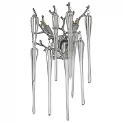 Бра Dio D’Arte Tavenna Nickel Tavenna H 2.26.101 N цвет плафона/подвески Прозрачный, цвет арматуры Никель