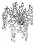 Накладной светильник Dio D’Arte Tavenna Tavenna H 2.40.102 N цвет плафона/подвески Прозрачный, цвет арматуры Никель