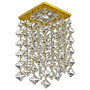 Встраиваемый светильник Dio D’Arte Tayo Gold Tayo GU10.5.14.8x8.116 G цвет плафона/подвески Прозрачный, цвет арматуры Золото