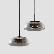 Подвесной светильник TopDecor Tesla Tesla S1 74 цвет плафона/подвески Дымчатый, цвет арматуры Черный-1