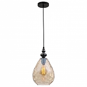 Подвесной светильник TopLight Adela TL1171H-01AB цвет плафона/подвески Янтарный, цвет арматуры Черный-1