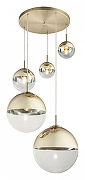 Подвесной светильник TopLight Glass TL1203H-05GD цвет плафона/подвески Золото, Прозрачный, цвет арматуры Золото