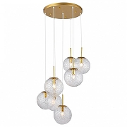 Подвесной светильник TopLight Alyse TL1215H-07TR цвет плафона/подвески Прозрачный, цвет арматуры Золото