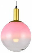 Подвесной светильник TopLight Gwendolyn TL1217H-01RS цвет плафона/подвески Розовый, цвет арматуры Золото, Черный
