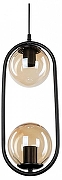 Подвесной светильник TopLight Kerrie TL1609H-02BK цвет плафона/подвески Янтарный, цвет арматуры Бронза