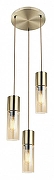 Подвесной светильник TopLight Ilene TL1628H-03GD цвет плафона/подвески Янтарный, цвет арматуры Латунь