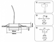 Встраиваемый светильник Ambrella Light TECHNO SPOT TN5228 цвет плафона/подвески Золото, цвет арматуры Золото, Черный-6