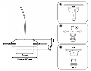Встраиваемый светильник Ambrella Light TECHNO SPOT TN5232 цвет плафона/подвески Золото, цвет арматуры Золото, Черный-6
