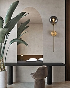 Бра TopDecor Tobias Tobias A1 74 цвет плафона/подвески Дымчатый, цвет арматуры Латунь-3