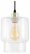 Подвесной светильник Lampit KAMO TP 2052-1 GD цвет плафона/подвески Прозрачный, цвет арматуры Золото