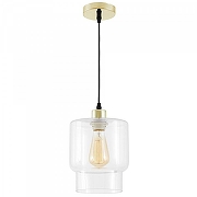 Подвесной светильник Lampit KAMO TP 2052-1 GD цвет плафона/подвески Прозрачный, цвет арматуры Золото-1