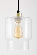Подвесной светильник Lampit KAMO TP 2052-1 GD цвет плафона/подвески Прозрачный, цвет арматуры Золото-2