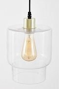 Подвесной светильник Lampit KAMO TP 2052-1 GD цвет плафона/подвески Прозрачный, цвет арматуры Золото-3