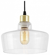 Подвесной светильник Lampit KAMO TP 2053-1 GD цвет плафона/подвески Прозрачный, цвет арматуры Золото