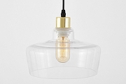 Подвесной светильник Lampit KAMO TP 2053-1 GD цвет плафона/подвески Прозрачный, цвет арматуры Золото-3
