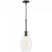 Подвесной светильник Lampit GANA TP 2056-1 BK цвет плафона/подвески Прозрачный, цвет арматуры Черный-1