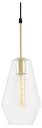 Подвесной светильник Lampit GANA TP 2056-1 GD цвет плафона/подвески Прозрачный, цвет арматуры Золото