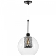 Подвесной светильник Lampit TEO TP 2060-1 BK цвет плафона/подвески Прозрачный, Черный, цвет арматуры Черный-1