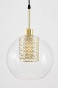 Подвесной светильник Lampit TEO TP 2060-1 GD цвет плафона/подвески Золото, Прозрачный, цвет арматуры Золото-3