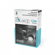 Светильник на штанге Gauss Track L1ght TR053 цвет плафона/подвески Черный, цвет арматуры Черный-4