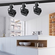 Светильник на штанге Эра TR10-GU10 BK цвет плафона/подвески Черный, цвет арматуры Черный-6