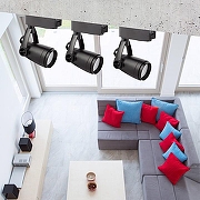 Светильник на штанге Эра TR12-GU10 BK цвет плафона/подвески Черный, цвет арматуры Черный-3