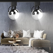 Светильник на штанге Эра TR35-GU10 CH цвет плафона/подвески Хром, цвет арматуры Черный-5