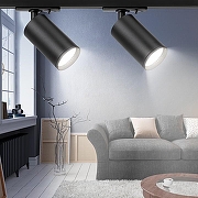 Светильник на штанге Эра TR39-GU10 BK цвет плафона/подвески Черный, цвет арматуры Черный-5