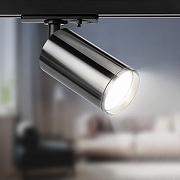 Светильник на штанге Эра TR39-GU10 ВСН цвет плафона/подвески Хром, цвет арматуры Черный-4