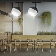 Светильник на штанге Эра TR46 - GX53 BK цвет плафона/подвески Белый, Черный, цвет арматуры Черный-6