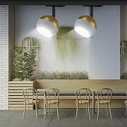 Светильник на штанге Эра TR46 - GX53 MG цвет плафона/подвески Белый, Золото, цвет арматуры Черный-6