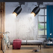 Светильник на штанге Эра TR51 - GU10 BK цвет плафона/подвески Черный, цвет арматуры Черный-2