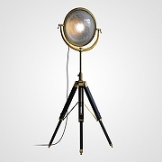 Торшер Imperiumloft TRIPOD TRIPOD01 цвет плафона/подвески Золото, Прозрачный, цвет арматуры Золото, Черный