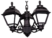 Светильник на штанге Fumagalli Cefa U23.120.S30.AYF1R цвет плафона/подвески Опал, Черный, цвет арматуры Черный