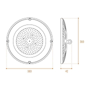 Встраиваемый светильник Wolta UFO UFO-200W/01 цвет Прозрачный, Черный-4