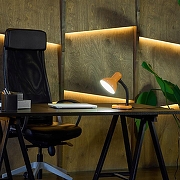 Настольная лампа офисная Uniel Universal UL-00001802 цвет плафона/подвески Оранжевый, цвет арматуры Оранжевый, Черный-3