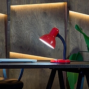 Настольная лампа офисная Uniel Universal UL-00001803 цвет плафона/подвески Красный, цвет арматуры Красный, Черный-3